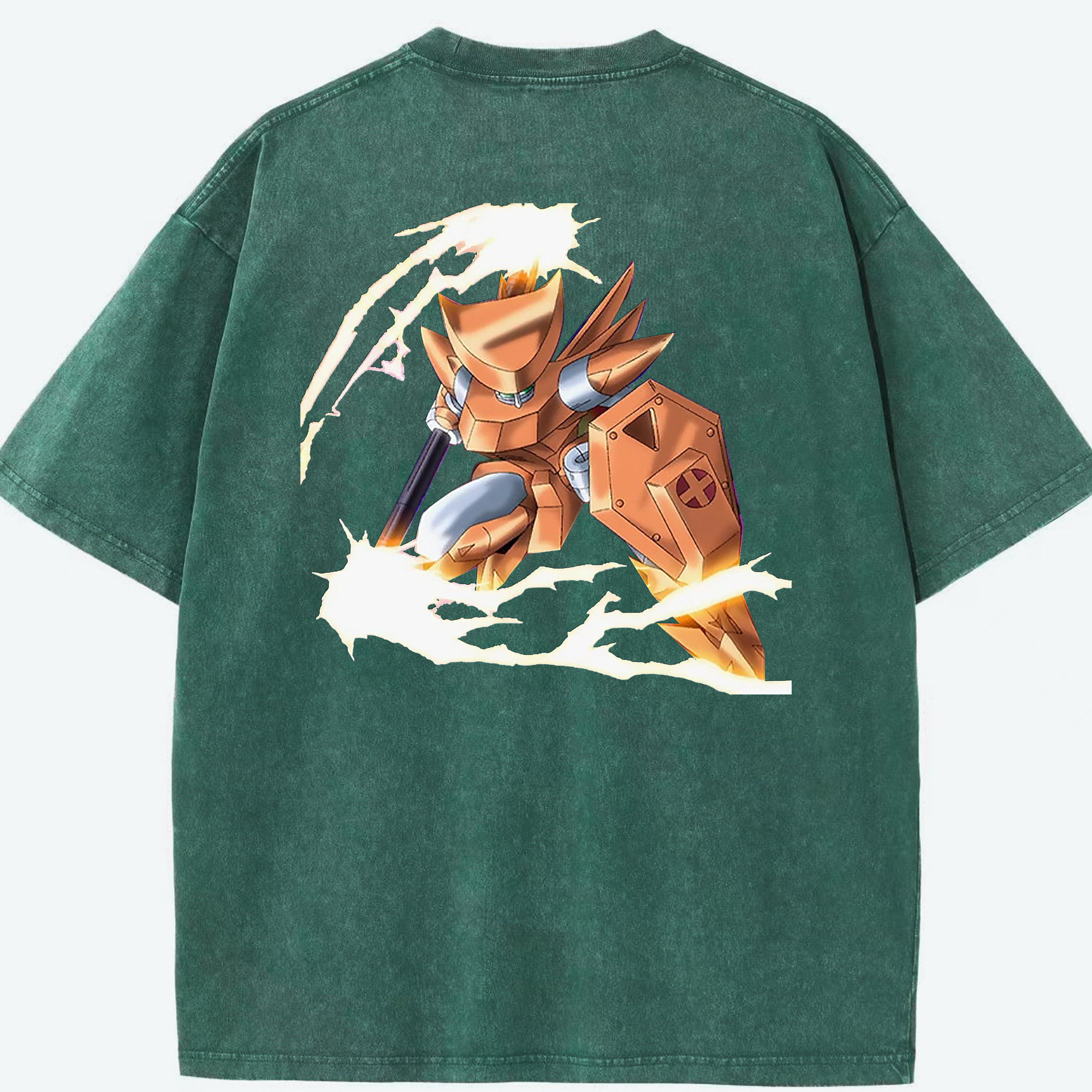 （画像用） 遊☆戯☆王 Yu-Gi-Oh! 綿100% ヴィンテージ風 半袖Tシャツ（背面プリント）